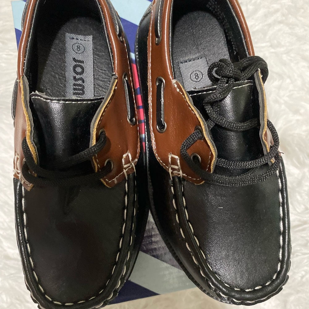 Boys Two Tone Boat Shoes